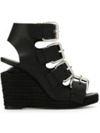 Alexander Wang Jo Sandals, Women's, Size: 39, Black, Calf Leather/leather