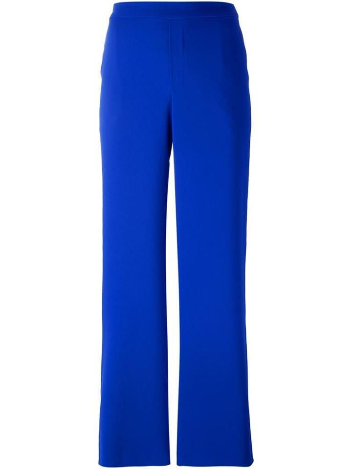 P.a.r.o.s.h. Wide Leg Trousers, Women's, Size: Xl, Blue, Polyester