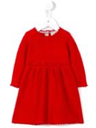 Cashmirino Floral Motif Flared Dress, Infant Girl's, Size: 6 Mth, Red