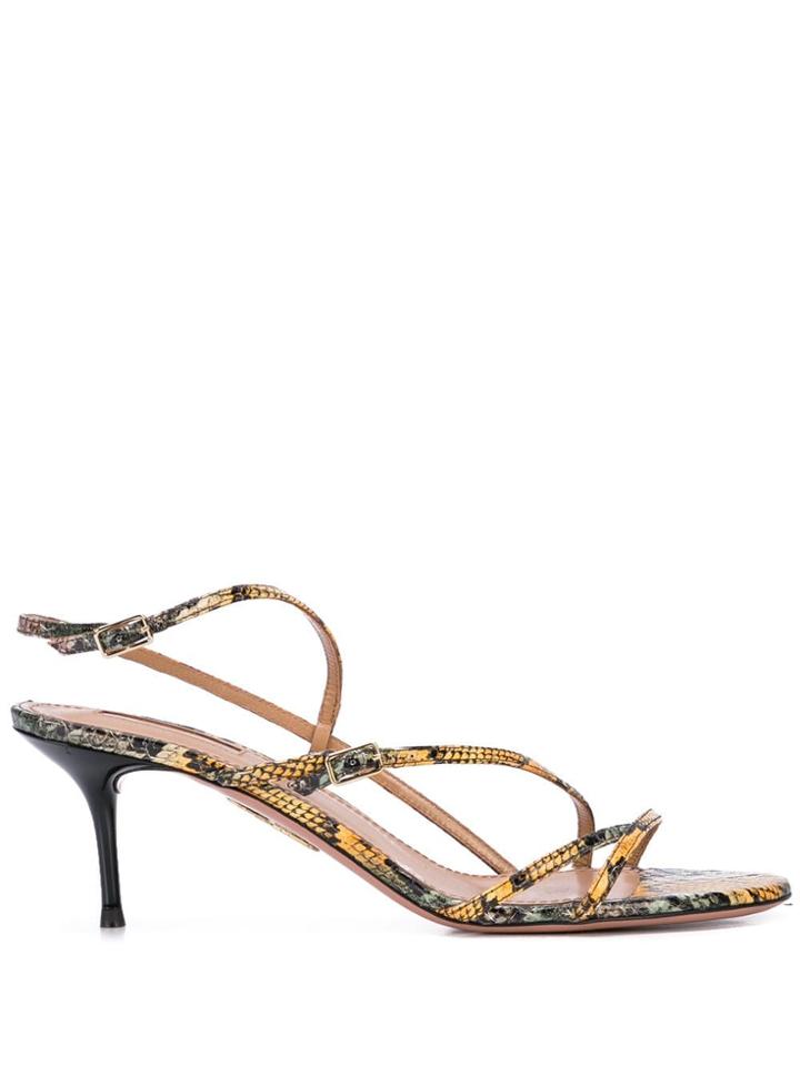 Aquazzura Carolyne Heeled Sandals - Neutrals