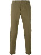 Dondup - Straight Trousers - Men - Cotton/polyester - 33, Green, Cotton/polyester