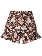 Red Valentino Floral Pattern Shorts - Multicolour