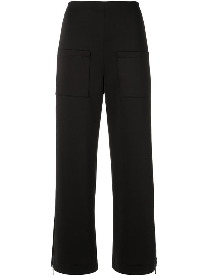 Gloria Coelho Straight Leg Trousers - Black
