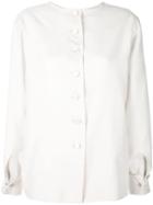 Yves Saint Laurent Pre-owned Buttoned Longsleeved Blouse - Neutrals