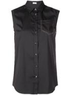 Brunello Cucinelli Sleeveless Shirt - Black