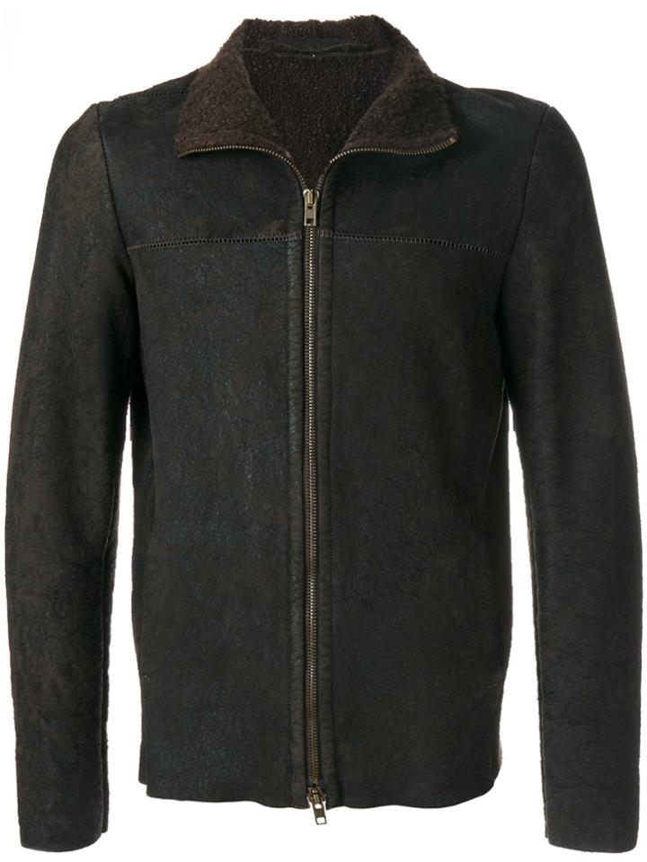Salvatore Santoro Distressed Textured Jacket - Brown