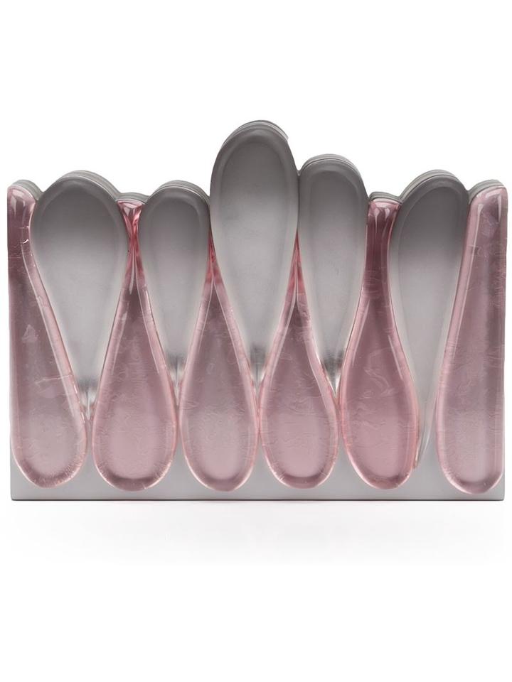 Rauwolf Dali Clutch, Women's, Grey, Plexiglass/resin