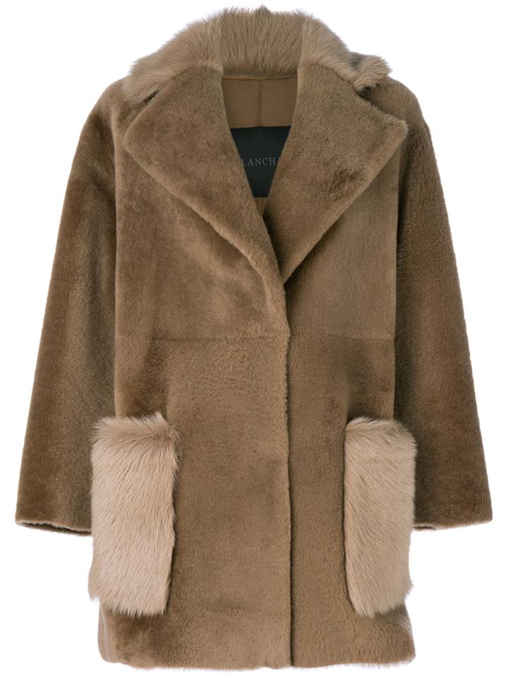 Blancha Patch Pocket Coat - Nude & Neutrals