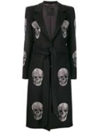 Philipp Plein Crystal Skull Coat - Black