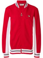 Fila Bicolour Zipped Sports Jacket - Red