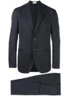 Boglioli Notched Lapel Suit, Men's, Size: 50, Grey, Cupro/virgin Wool/spandex/elastane