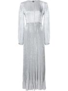 Adam Lippes Metallic Pleated Gown