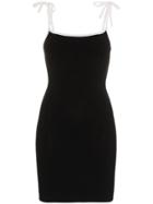 Joostricot Strappy Silk-blend Mini-dress - Black