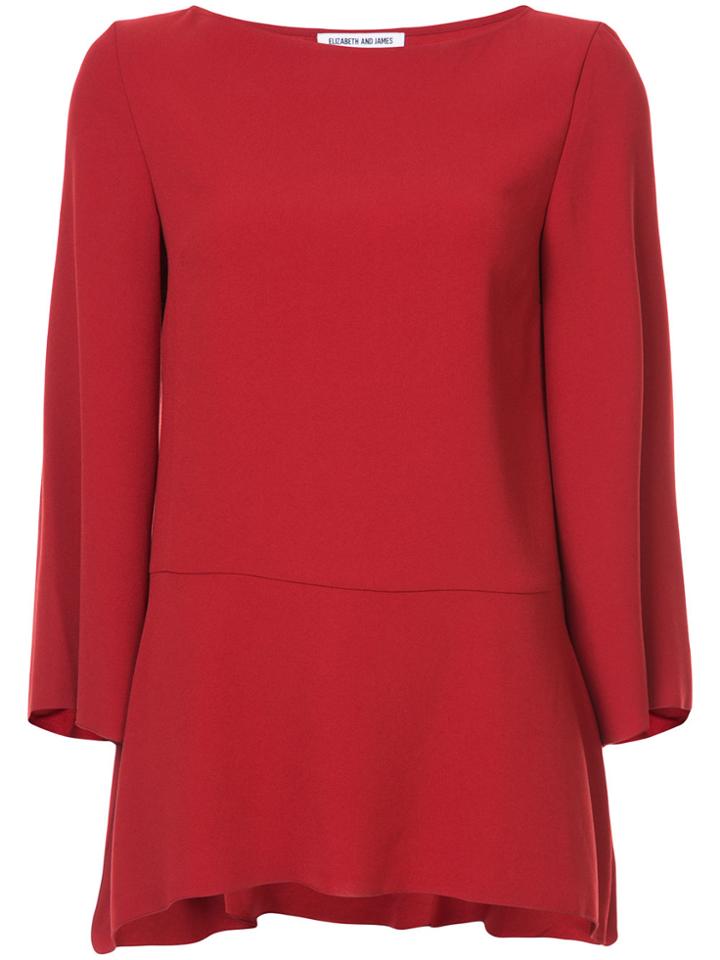 Elizabeth And James Belted Top - Red