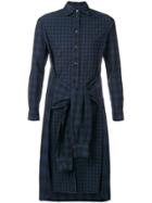 Jean Paul Gaultier Vintage Double Sleeves Checked Shirt - Blue