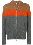Eleventy Zip Knitted Jacket - Brown