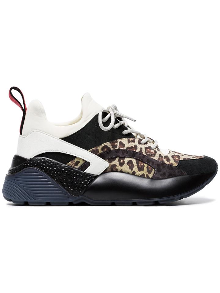 Stella Mccartney Multicoloured Eclypse Leopard Print Sneakers - Nude &