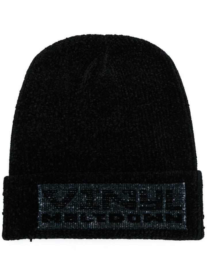 Alexander Wang Vinyl Meltdown Beanie - Black