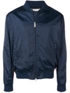 Dirk Bikkembergs Logo Bomber Jacket - Blue