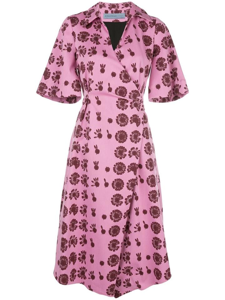 Jonathan Cohen Heloise Wrap Shirt Dress - Pink