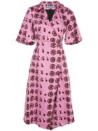 Jonathan Cohen Heloise Wrap Shirt Dress - Pink