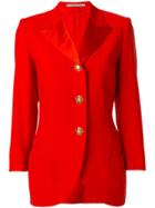 Versace Vintage Tuxedo Cocktail Jacket - Red