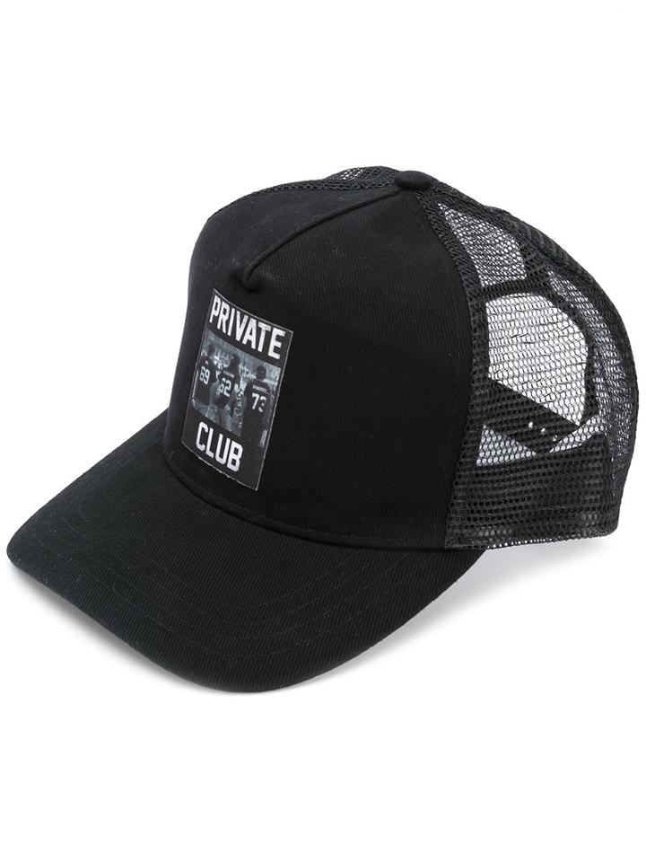Les (art)ists - 'private Club' Cap - Men - Cotton/polyester - One Size, Black, Cotton/polyester