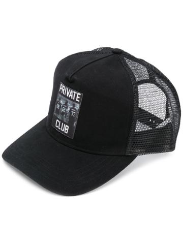 Les (art)ists - 'private Club' Cap - Men - Cotton/polyester - One Size, Black, Cotton/polyester