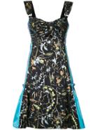 Peter Pilotto - Abstract Print Dress - Women - Cotton/polyester - 8, Black, Cotton/polyester