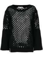 Dorothee Schumacher Knitted Mesh Top - Black