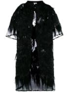 Faith Connexion - Sheer Embellished Coat - Women - Silk/polyamide/polyester - 36, Black, Silk/polyamide/polyester
