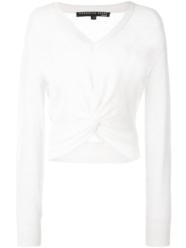 Veronica Beard Knot Detail Jumper - White