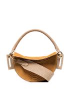 Yuzefi Snake-effect Leather Shoulder Bag - Orange