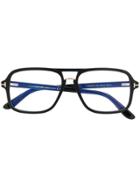 Tom Ford Eyewear Ft5627b Square Aviator Glasses - Black