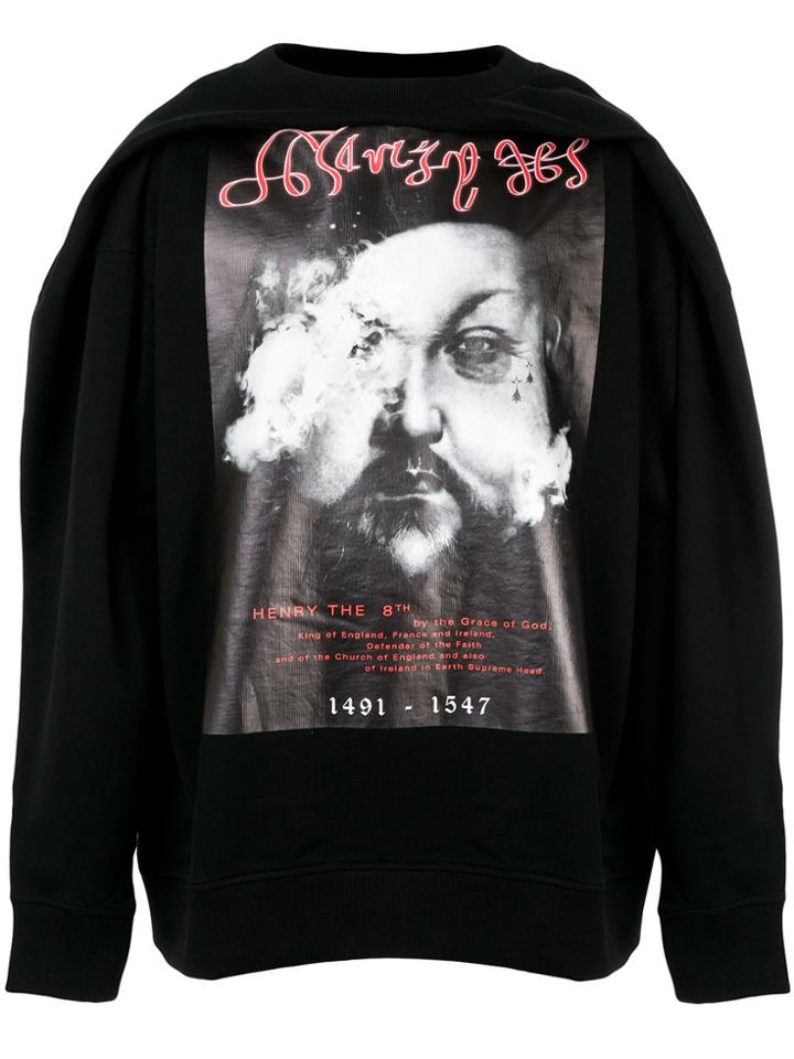 Y / Project Louis Print Sweatshirt - Black
