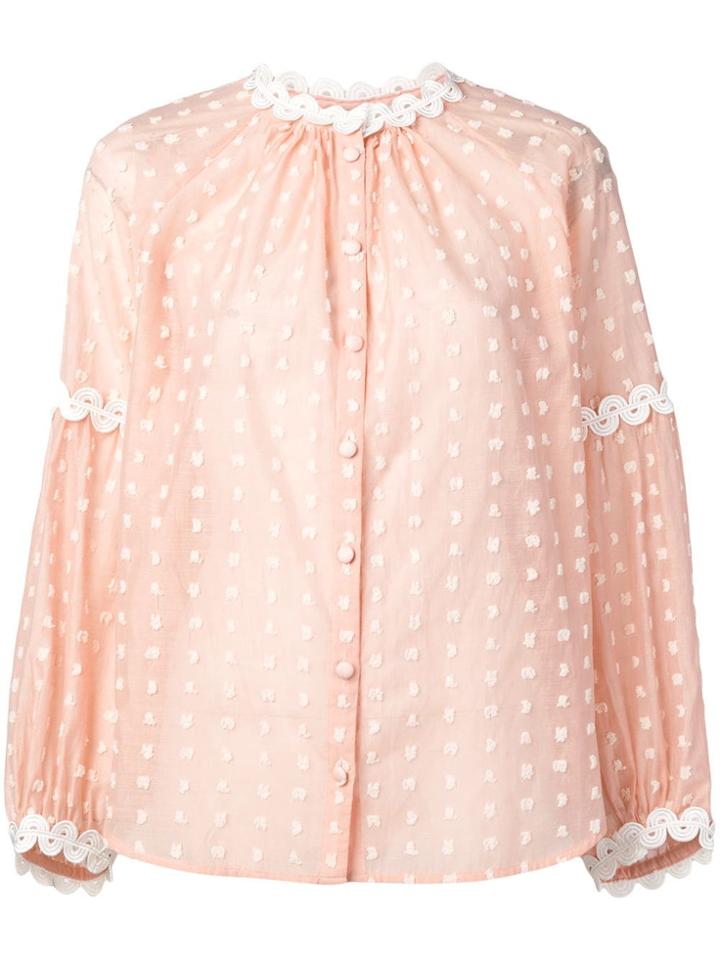 Tsumori Chisato Embroidered Blouse - Pink