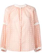 Tsumori Chisato Embroidered Blouse - Pink
