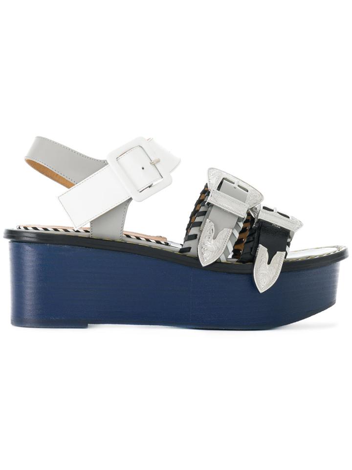 Toga Pulla Buckled Platform Sandals - Multicolour