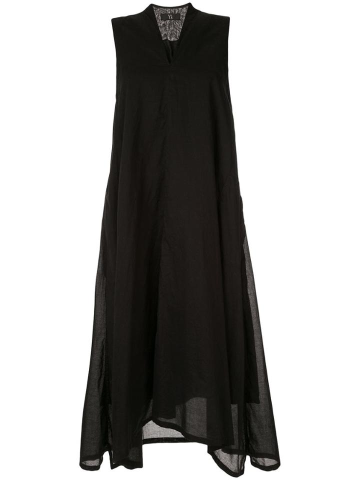 Y's Flared Midi Dress - Black