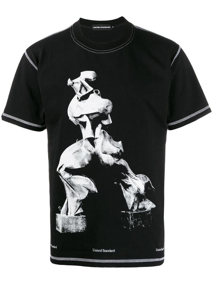 United Standard Printed Cotton T-shirt - Black