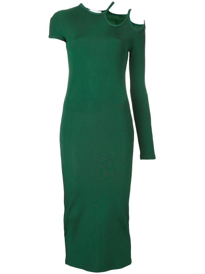 Christopher Esber Dual Strap Single Sleeve Dress - Green