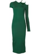 Christopher Esber Dual Strap Single Sleeve Dress - Green