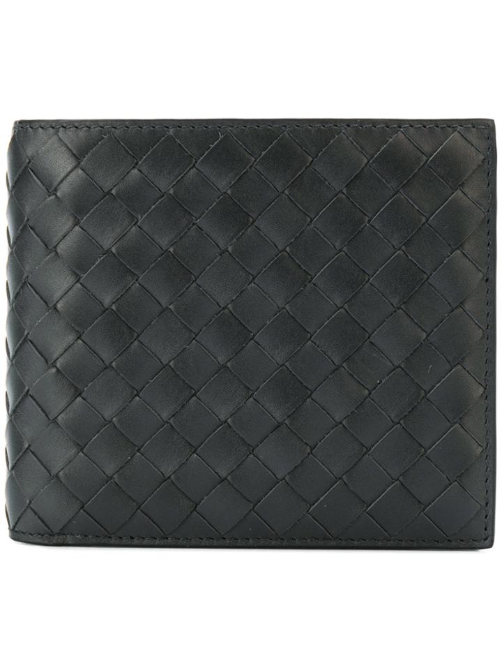 Bottega Veneta Intrecciato Bi-fold Wallet - Grey