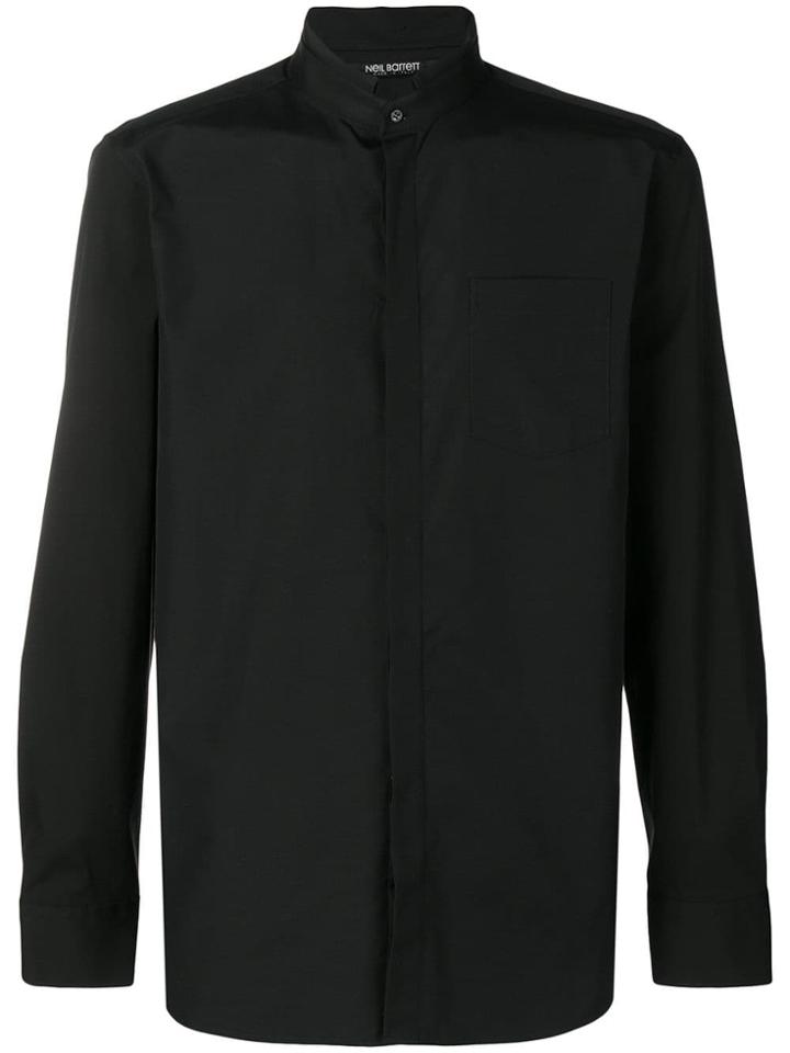 Neil Barrett Classic Poplin Shirt - Black