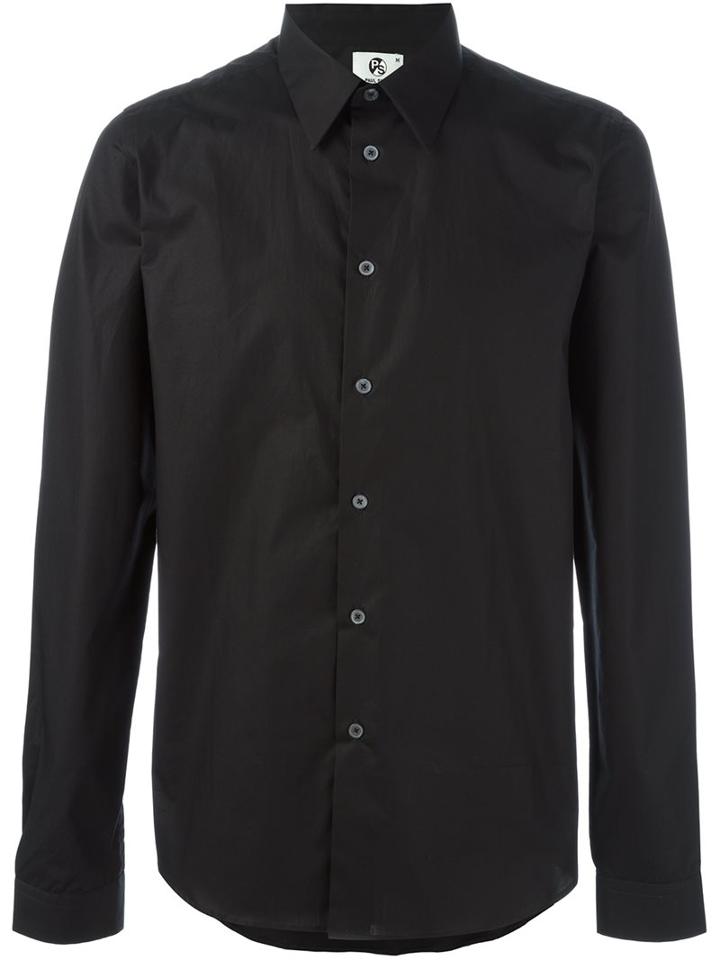 Ps By Paul Smith Classic Shirt, Men's, Size: Large, Black, Cotton