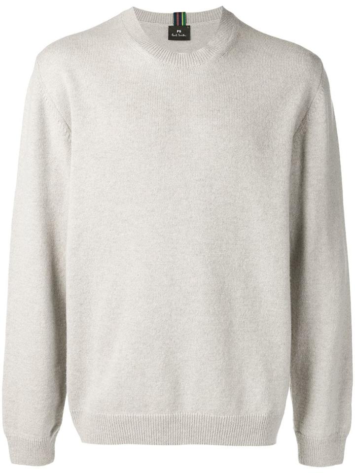 Ps By Paul Smith Long-sleeve Fitted Sweater - Grey
