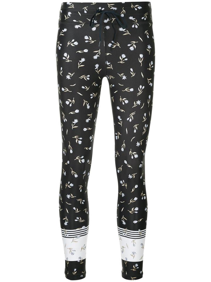 The Upside Floral-print Leggings - Blue