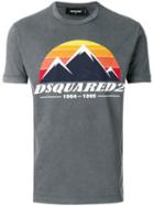 Dsquared2 - Mountain Peak Print T-shirt - Men - Cotton - L, Grey, Cotton