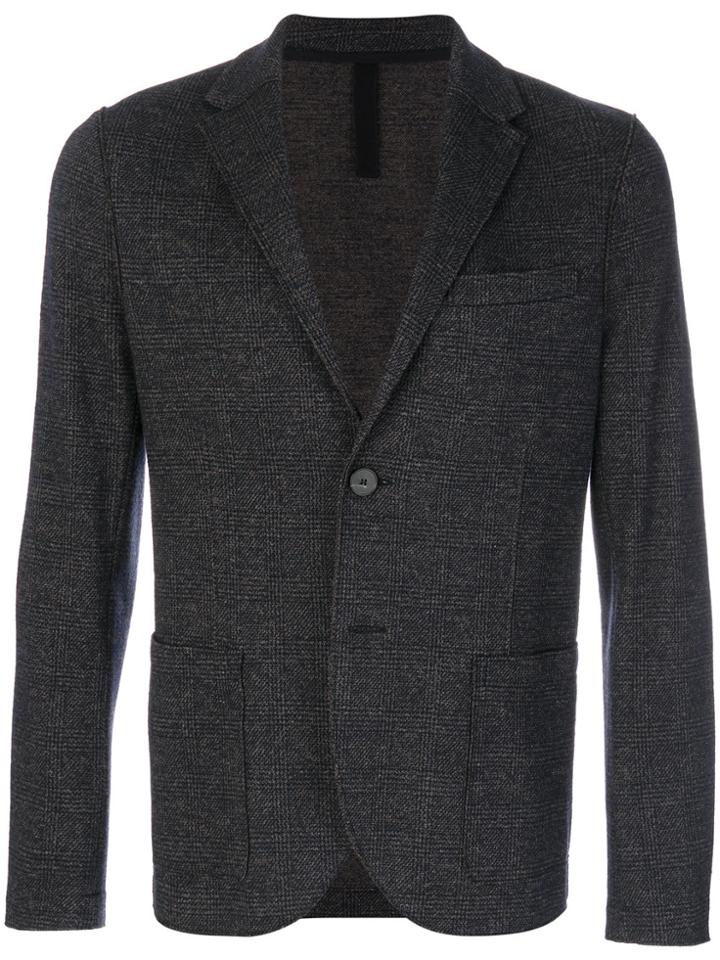 Harris Wharf London Checked Blazer - Blue