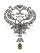 Alberta Ferretti Crystal Embellished Brooch - Metallic